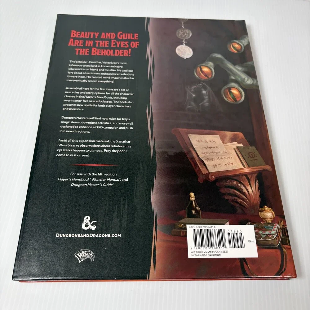 D&D Xanathar's Guide to Everything Dungeons & Dragons 5E 5th Edition RPG Book